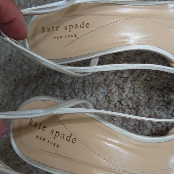 KATE SPADE NEW YORK 'ideal' slingback satin sandal size 7.5 - Picture 5 of 13